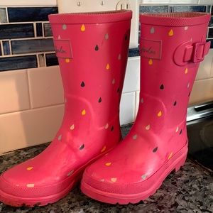 Joules girls rain boots